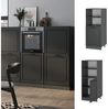 Herdumbauschrank R-Line Anthrazit Landhaus 60 cm Vicco Bild 2