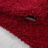 Hochflor Teppich Lux rund - 120 cm Durchmesser - Rot Bild 3