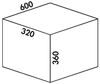 Abfallsorter COX Base 360 K/600-2 anthrazit mit Biodeckel / 60 cm Schrankbreite / Abfalleimer / Abfallsammler / Mülleimer Bild 5