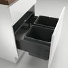 Abfallsorter COX Base 360 K/600-2 anthrazit mit Biodeckel / 60 cm Schrankbreite / Abfalleimer / Abfallsammler / Mülleimer Bild 3