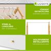 Juskys Kinder Kleiderständer Filla - große Schublade, Kleiderstange, offener Ständer - Kindergarderobe aus Holz - Mädchen & Jungs - Garderobe Weiß Bild 3