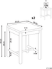 Set mit 2 Hockern EVIRES Bambus Hellbraun Bild 2