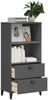vidaXL Bücherschrank VIKEN Anthrazit 60x35x123 cm Holzwerkstoff 374949 Bild 4