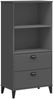 vidaXL Bücherschrank VIKEN Anthrazit 60x35x123 cm Holzwerkstoff 374949 Bild 2