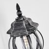 hofstein Außen-Wandleuchte Außenwandlampe aus Metall/Glas in Schwarz/Silberfarben/Klar, ohne Leuchtmittel, Wandleuchte außen aufwärts im Retro/Vintage/Antik-Design, E27, IP44 Bild 3