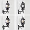 hofstein Außen-Wandleuchte Außenwandlampe aus Metall/Glas in Schwarz/Silberfarben/Klar, ohne Leuchtmittel, Wandleuchte außen aufwärts im Retro/Vintage/Antik-Design, E27, IP44 Bild 2