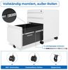 Dripex Aktenschrank Metall Rollcontainer Stahl Büroschrank mit 2/3 Schubladen Bild 4