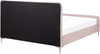 Bett mit Lattenrost LUNAN 160 x 200 cm Samtstoff Pastellrosa Bild 5