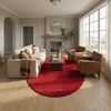 Gabbeh Teppich - Softy - Uni 230 x 150 cm - rot - oval Bild 2