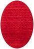 Gabbeh Teppich - Softy - Uni 230 x 150 cm - rot - oval Bild 3