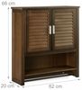 Relaxdays Hängeschrank dunkelbraun LAMELL Bild 5