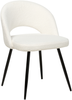 Esszimmerstuhl 2er Set ONAGA Bouclé Weiß Bild 5