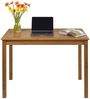 hagge home Skandinavisch Holz Schreibtisch Esstisch Schminktisch Computertisch Küchentisch Konsolentisch PC Tisch Homeoffice Esszimmertisch Wohnzimmertisch Arbeitszimmertisch 110x60 cm Höhe 75cm,Braune Bild 3