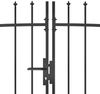 vidaXL Gartentor Woerden mit Speerspitze 5 x 1,75 m Schwarz 146325 Bild 4