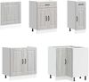 vidaXL 11-tlg. Küchenschrank-Set Kalmar Grau Sonoma Holzwerkstoff 3314887 Bild 4