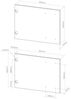 Küchenfront R-Line Rot Hochglanz 59.6 x 76.6 cm Möbelfront für den Mikrowellenumbauschrank Vicco Bild 2