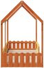 vidaXL Kinderbett Hausbett Wachsbraun 90x190 cm Massivholz Kiefer 850694 Bild 5