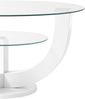 Couchtisch >Denver< (B/H/T: 80x40x80 cm) in weiß, Glas - 80x40x80 (BxHxT) Bild 2