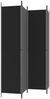 vidaXL 4-tlg. Paravent Schwarz 200x220 cm Stoff 350201 Bild 5