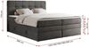 Boxspringbett, Polsterbett, Bett, Schlafzimmer - ERNI-KING - 160x200cm - Dunkelgrau Velours - H4 Bild 5