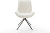 Drehstuhl Taimi-Flex Bouclé Soft Beige Kreuzgestell breit Graphit 360° drehbar Wippfunktion Bild 2