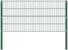 vidaXL Zaunelement mit Pfosten Eisen 694,5 x 80 cm Grün 278607 Bild 2