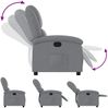 vidaXL Relaxsessel, hellgrauer Stoff 3205412 Bild 4