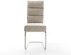 Freischwinger Pela-Flex Webstoff Soft Beige Freischwinger flach Edelstahl Taschenfederkern Bild 2