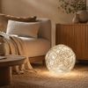 s.luce Mesh LED-Drahtkugel Innen & Außen Warmweiß Aluminium Ø 30cm Bild 3