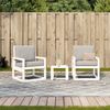 vidaXL 3-tlg. Garten-Lounge-Set Weiß Massivholz Kiefer 832553 Bild 3
