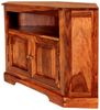 Eck-Fernsehtisch 110x70x50 aus indischem Sheesham-Massivholz Bild 3