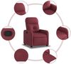 vidaXL Relaxsessel Weinrot Stoff 374200 Bild 5