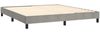 Doppelbett, Polsterbett mit Matratze Samt Hellgrau 160x200 cm Bild 4