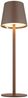 2x LED Tischleuchte, braun, Touchdimmer, Akku, H 36 cm Bild 5