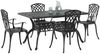 vidaXL Garten Essgruppe 5 pcs Schwarz Aluminium 3334677 Bild 3