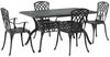 vidaXL Garten Essgruppe 5 pcs Schwarz Aluminium 3334677 Bild 2