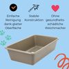 2er Set Katzenklo Katzentoilette offen Kitten ohne Deckel Katzen Schalentoilette Klo Toilette Zubehör Doppelpack Sparpaket Katzentoiletten Bild 3