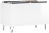 vidaXL Plattenschrank Hochglanz-Weiß 74,5x38x48 cm Holzwerkstoff 831726 Bild 3