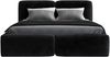 Polsterbett OLKE 180x200 ohne Matratze mit Bettkasten und Lattenrost. Farbe: Schwarz 20 Bild 3