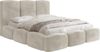 WFL GROUP Polsterbett Harmony mit Bettkasten und Lattenrost, Bettgestell, ohne Matratze (erhältlich in 5 Größen 120x200, 140x200, 160x200, 180x200, 200x200 cm), Doppelbett mit hohem Kopfteil, Boucle oder Samt Stoff, Made in EU Bild 4