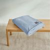 s.Oliver 'Oro' Wohndecke, flauschig, warm & waschbar, Polyester hellblau, 150x200 cm Bild 3