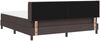 vidaXL Boxspringbett mit Kopfteil Dunkelbraun 200 x 180 cm Stoff 3341121 Bild 4