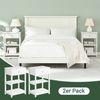 SoBuy Nachttisch FBT46x2, Beistelltisch Nachtschrank, Nachttisch 2er set, (2-St), Nachttisch Couchtisch, mit 1 Schublade und 2 Ablagen, modern Bild 4