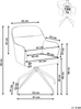 Esszimmerstuhl drehbar STOWE Stoff Grau Bild 2