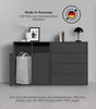 mokebo Wäscheschrank Der Wäschehüter (2-türig) Wäschekorb oder Wäschesammler mit Magnetverschluss in Schwarz Bild 2