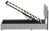 HAUSS SPOLE Polsterbett Bettgestell hydraulische Stauraumbett,langlebig und schmutzabweisend (0-tlg) Bild 4