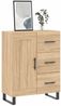Sideboard, Kommode Sonoma-Eiche 69,5x34x90 cm Holzwerkstoff j3038p Bild 3