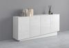OTTO home Sideboard VELA, Breite 160 cm, Design mit schrägen Türen, Maße-B/T/H: 160x35x75 (1 St), Made in Italy, Fronten Hochglanz lackiert,Sideboard, Anrichte, Kommode Bild 4