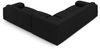 Micadoni Ecksofa Molino 5-Sitzer Chenille Rebel Schwarz Bild 3