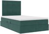 vidaXL Aufbewahrungsbett mit Matratze Dunkelgrün 120 x 200 cm Samt 3372024 Bild 5